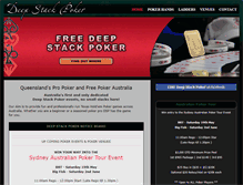 Tablet Screenshot of deepstackpoker.com.au